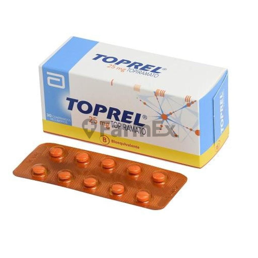 Toprel 25 mg x 30 comprimidos Farmex-BanMedica-Persistente